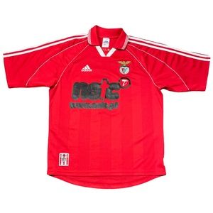 Vintage Adidas S.L. BENFICA Soccer Jersey 1999 Portugal Primeira Liga MEDIUM